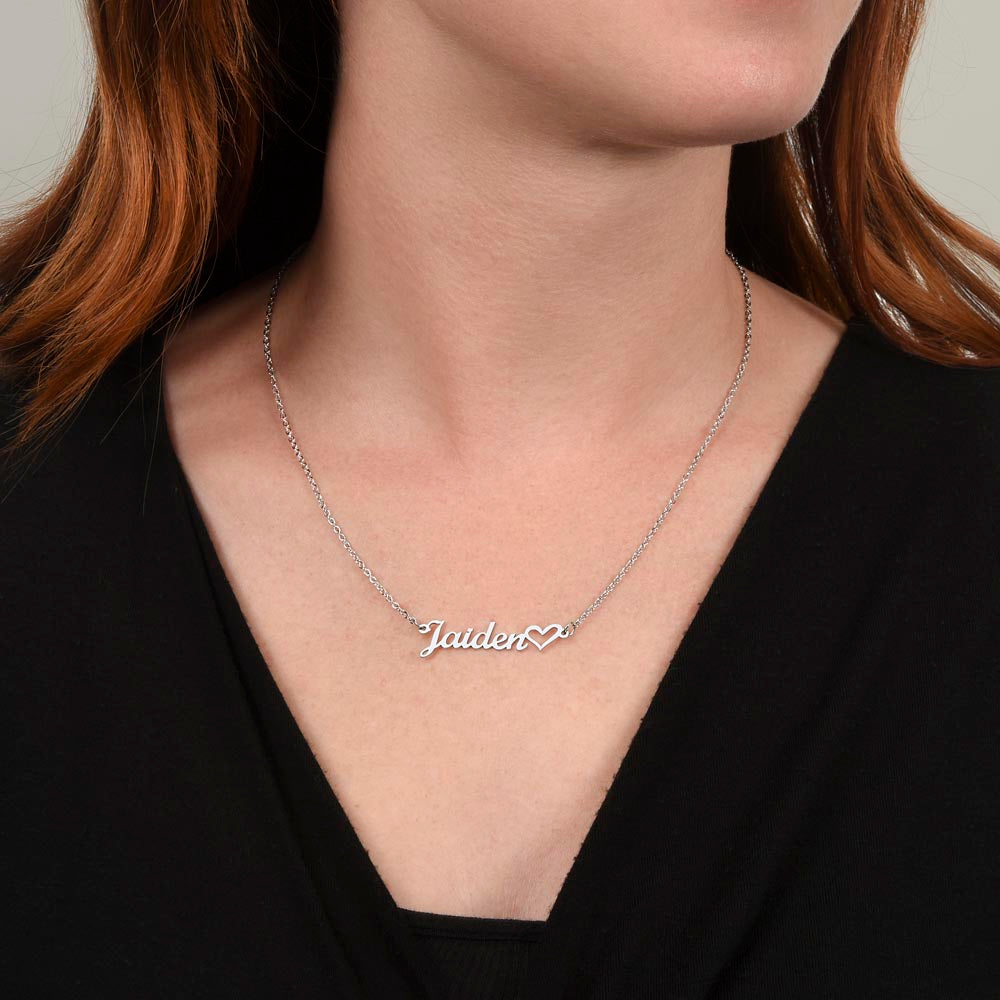 Name/Heart Necklace