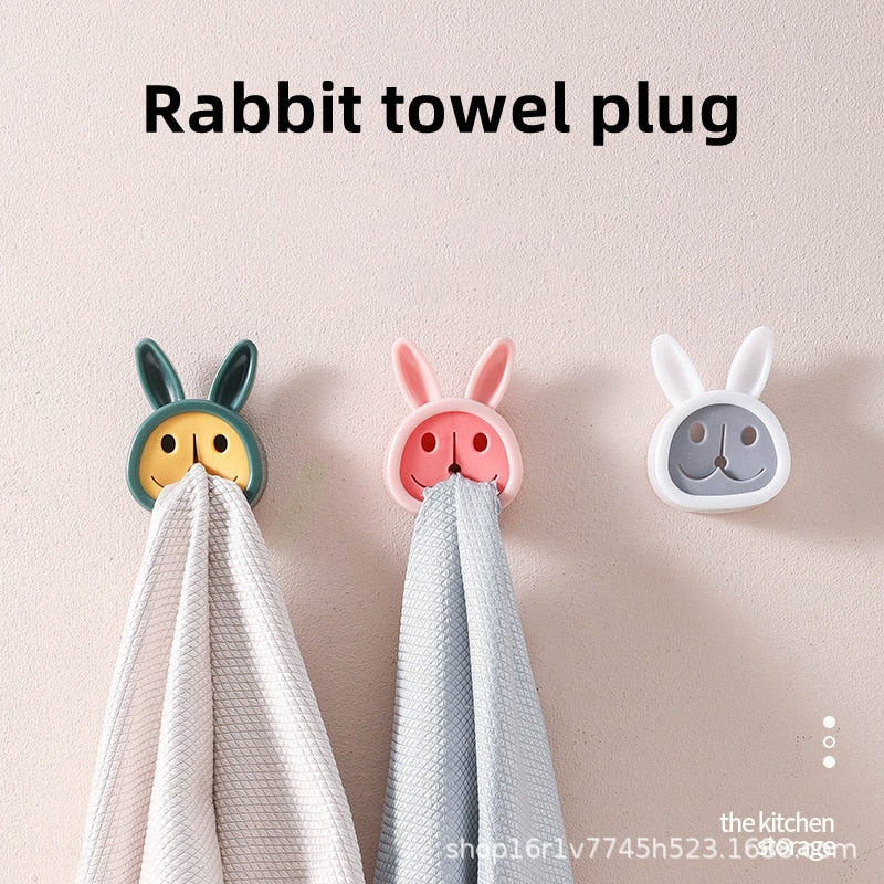 Punch Free Towel Plug Holder